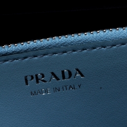 Pre Owned Prada Pink Leather Etiquette Continental Wallet