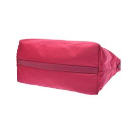 Pre Owned Prada Fuchsia Nylon and Leather Tote