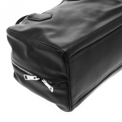 Pre Owned Prada Black Leather Bauletto Bag
