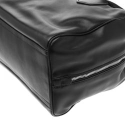 Pre Owned Prada Black Leather Bauletto Bag
