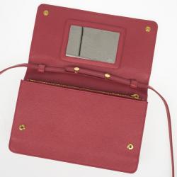 مملوكة مسبقًا Prada Pink Saffiano Crossbody Convertible Clutch