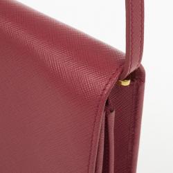مملوكة مسبقًا Prada Pink Saffiano Crossbody Convertible Clutch