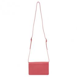 مملوكة مسبقًا Prada Pink Saffiano Crossbody Convertible Clutch