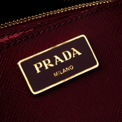 Pre Owned Prada Bicolor Saffiano Lux Leather Tote