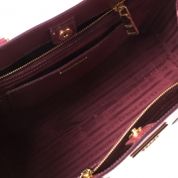 Pre Owned Prada Bicolor Saffiano Lux Leather Tote