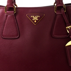 Pre Owned Prada Bicolor Saffiano Lux Leather Tote