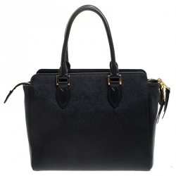 Prada Black Saffiano Leather Borsa A Mano Tote 