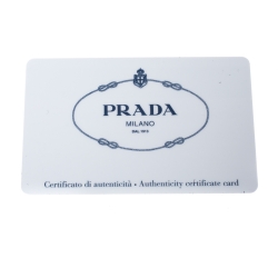 Pre Owned Prada Black Vitello Move Leather Envelope Wallet