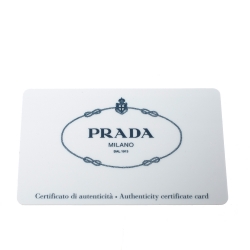Pre Owned Prada Black Nylon and Leather French Wallet