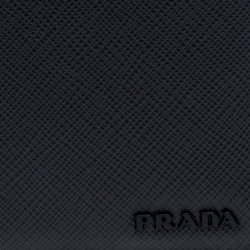 Pre Owned Prada Navy Blue Saffiano Leather Bifold Wallet