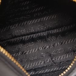 Pre Owned Prada Black Saffiano Lux Leather Re-Edition 2005 Shoulder Bag