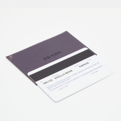 مملوكة مسبقًا Prada Orange Leather Flap Card Holder