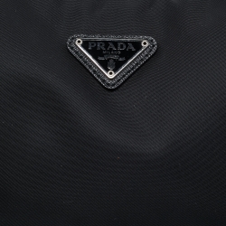 Pre Owned Prada Black Nylon Mini Re-Edition 2005 Shoulder Bag