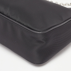Pre Owned Prada Black Nylon and Leather Re-Edition 2005 Shoulder Bag