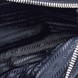 Pre Owned Prada Black Nylon and Leather Re-Edition 2005 Shoulder Bag