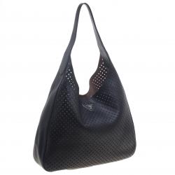 Pre Owned Prada Black City Fori Leather Hobo