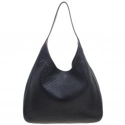 Pre Owned Prada Black City Fori Leather Hobo