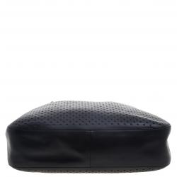 Pre Owned Prada Black City Fori Leather Hobo