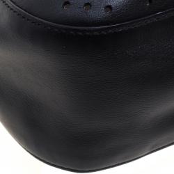 Pre Owned Prada Black City Fori Leather Hobo