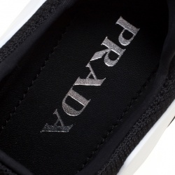 Pre Owned Prada Monochrome Mesh Cloudbust Low Top Sneakers Size 36