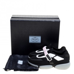 Pre Owned Prada Monochrome Mesh Cloudbust Low Top Sneakers Size 36