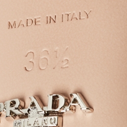 Pre Owned Prada Black Patent Leather Slingback Pumps 36.5