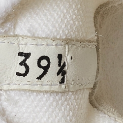 Pre Owned Prada White Knit Fabric Low Top Sneakers Size 39.5