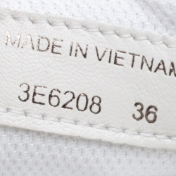 Pre Owned Prada Sport Beige Patent Leather Low Top Sneakers Size 36