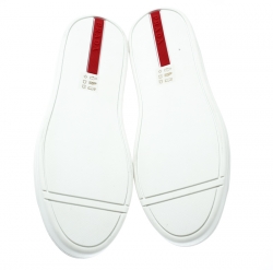 Pre Owned Prada Sport Oxford Blue Patent Leather Sneakers Size 39