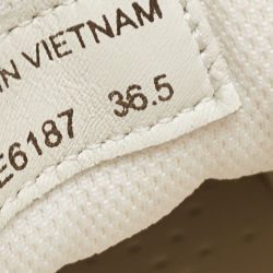 Pre Owned Prada Sport Off White Canvas Low Top Sneakers Size 36.5