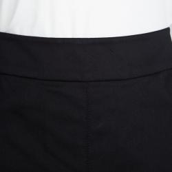 Prada Sport Black Cotton Inverted Pleat Skirt S