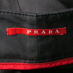 Pre Owned Prada Sport Navy Blue Cotton Fitted Bermuda Shorts M