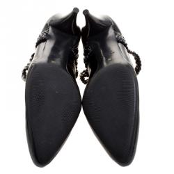 Pre Owned Prada Sport Black Patent Leather Scrunch Ankle Strap Pumps Size 40