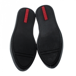 Pre Owned Prada Sport Black Patent Leather Platform Loafers Size 36.5