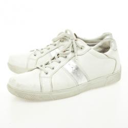 Pre Owned Prada Sport White Leather Sneakers Size 39.5