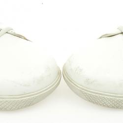 Pre Owned Prada Sport White Leather Sneakers Size 39.5