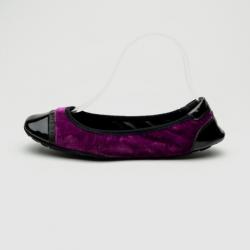 Pre Owned Prada Sport Purple Velvet Ballet Flats Size 38
