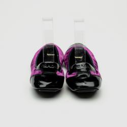 Pre Owned Prada Sport Purple Velvet Ballet Flats Size 38
