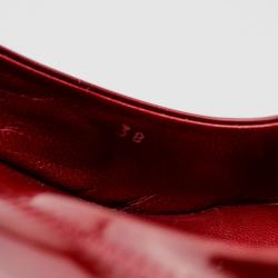 Pre Owned Prada Sport Red Patent Leather Slingback Wedges Size 38