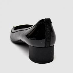 Pre Owned Prada Sport Black Patent Leather Block Heel Pump Size 41