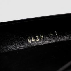 Pre Owned Prada Sport Black Patent Leather Block Heel Pump Size 41