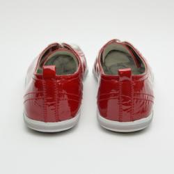 مملوكة مسبقًا Prada Sport Red Patent Leather Cap Toe Sneakers Size 40