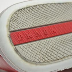 مملوكة مسبقًا Prada Sport Red Patent Leather Cap Toe Sneakers Size 40