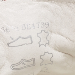 Pre Owned Prada Sport Metallic Pink Leather Low Top Sneakers Size 36.5