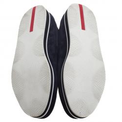 Pre Owned Prada Sport Navy Blue Suede Slip On Loafers Size 37