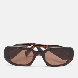 Prada Tortoise SPR17W Symbole Geometric Sunglasses