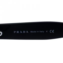 Pre Owned Prada Black SPR 02Q Cat Eye Sunglasses