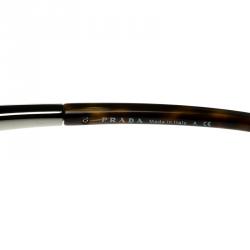 Prada Brown Tortoise SPR 68O Dixie Cat Eye Sunglasses