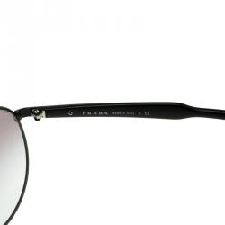 Prada Black Gradient Aviator Sunglasses