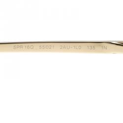 Pre Owned Prada Burgundy SPR16Q Round Sunglasses